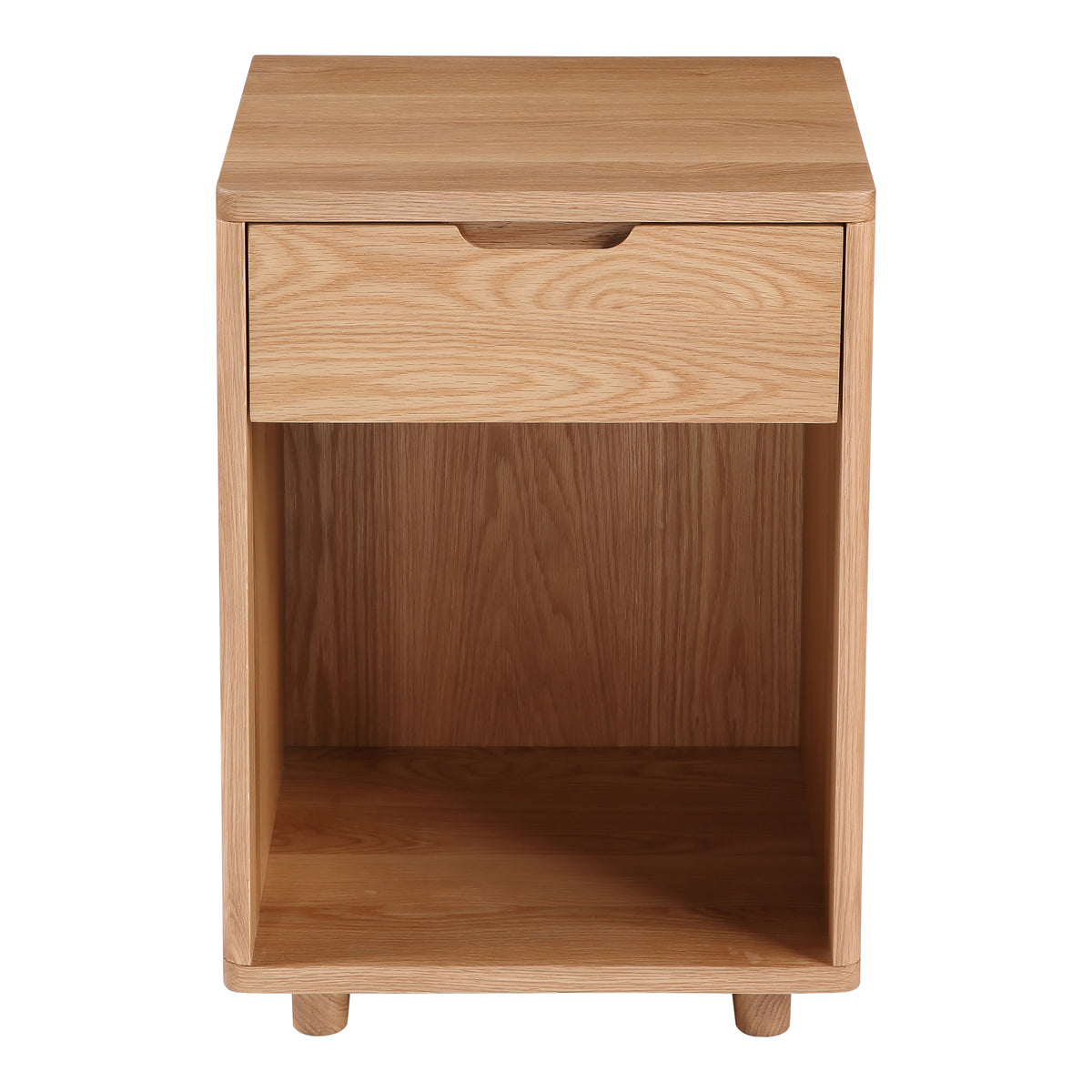 Osamu Nightstand – 17" Solid White Oak Nightstand (1)