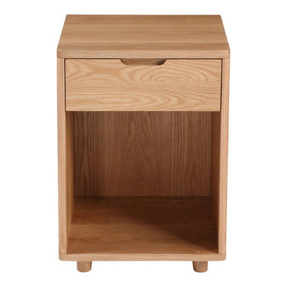 Osamu Nightstand – 17" Solid White Oak Nightstand (1)