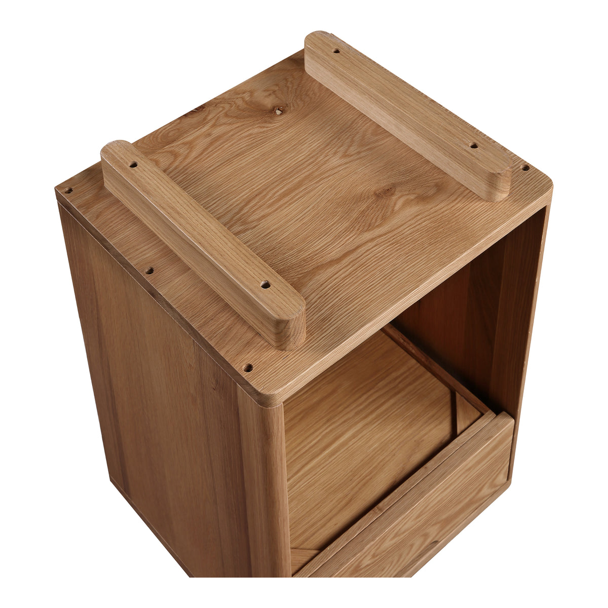 Osamu Nightstand – 17" Solid White Oak Nightstand (5)