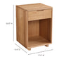 Osamu Nightstand – 17" Solid White Oak Nightstand (10)