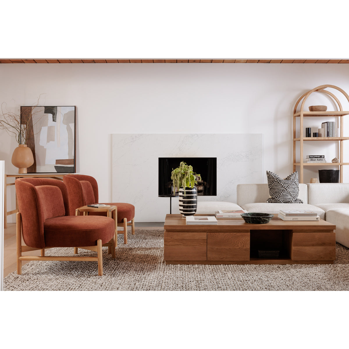 Eero Bookcase – 80" Solid Wood Bookcase (3 Colors) (9)