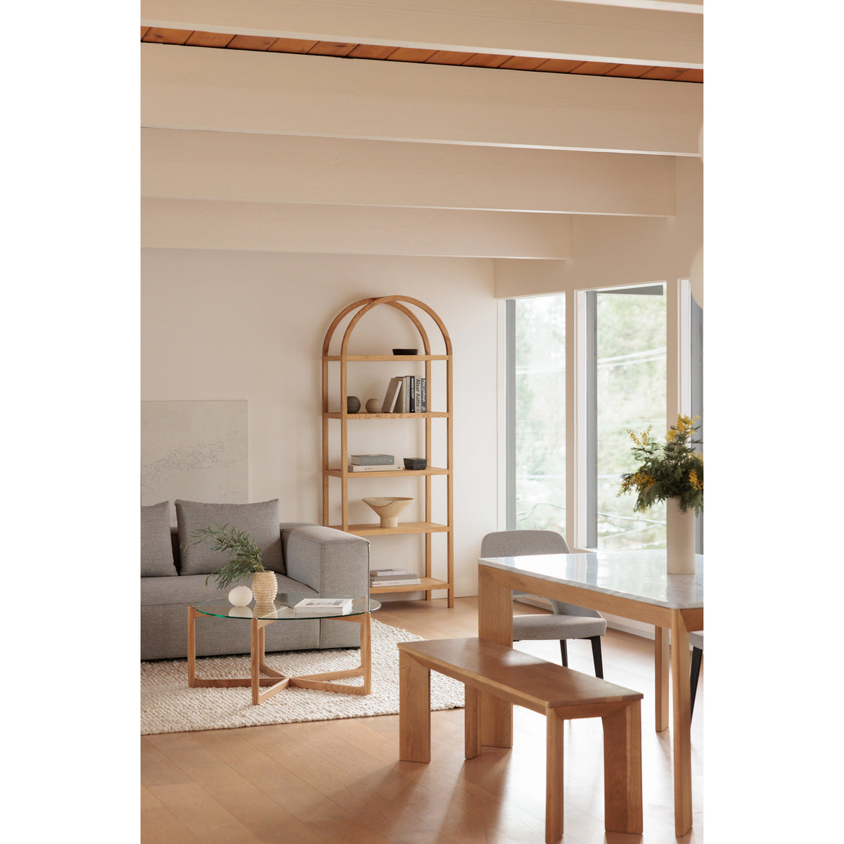 Eero Bookcase – 80" Solid Wood Bookcase (3 Colors) (10)