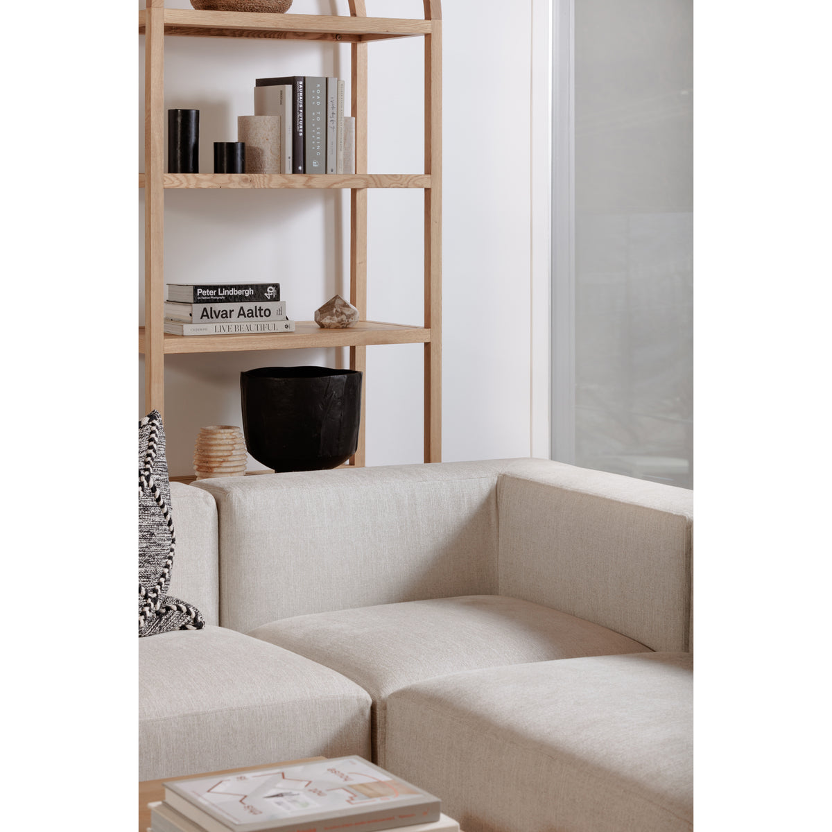 Eero Bookcase – 80" Solid Wood Bookcase (3 Colors) (4)