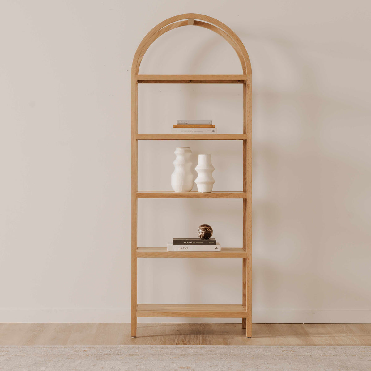 Eero Bookcase – 80" Solid Wood Bookcase (3 Colors) (5)