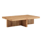 Folke Coffee Table – 50" Rectangular Solid Wood Coffee Table (2 Colors) (2)