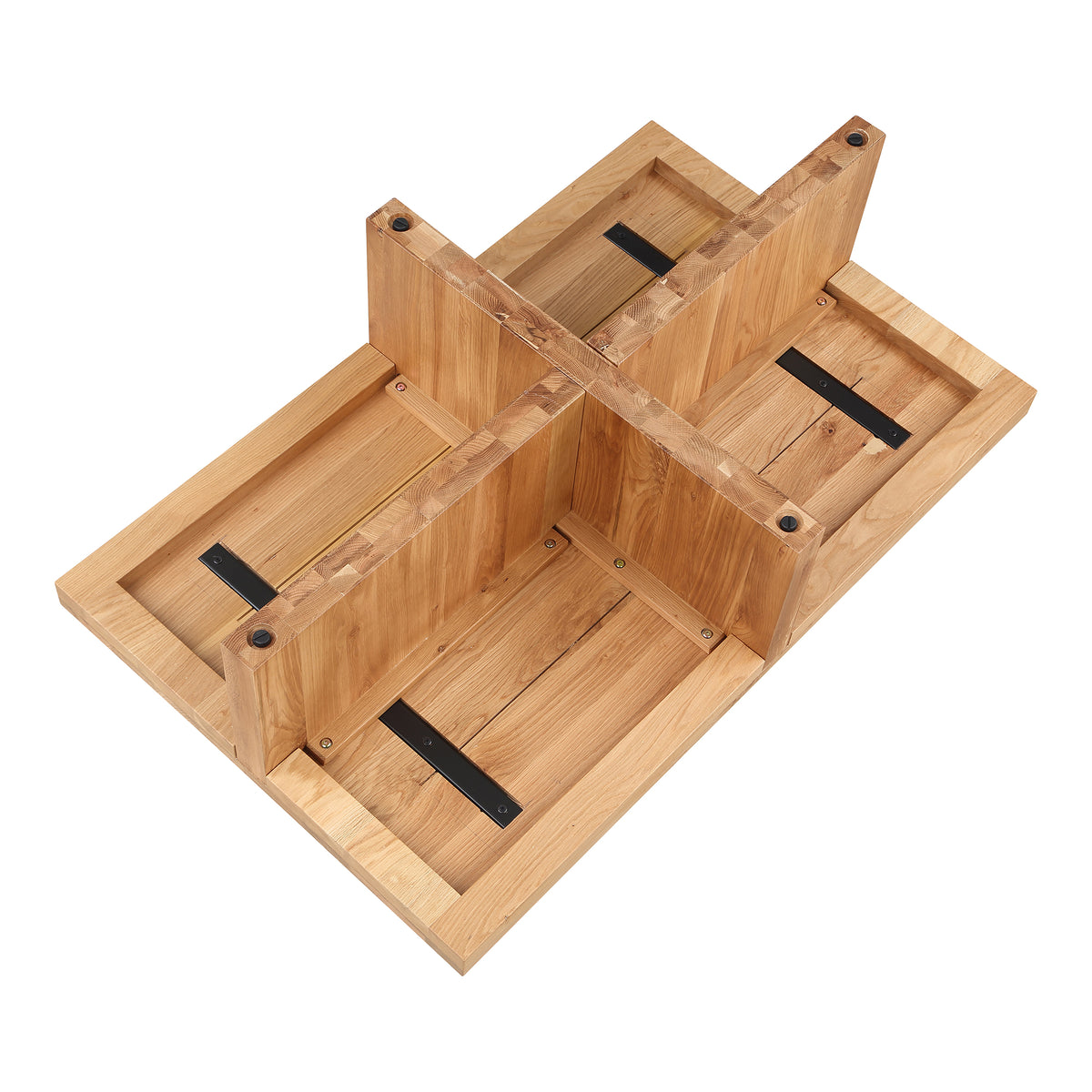 Folke Coffee Table – 50" Rectangular Solid Wood Coffee Table (2 Colors) (4)