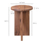Grace Wood Accent Table – 14" Solid Wood Accent Table (3 Colors) (31)
