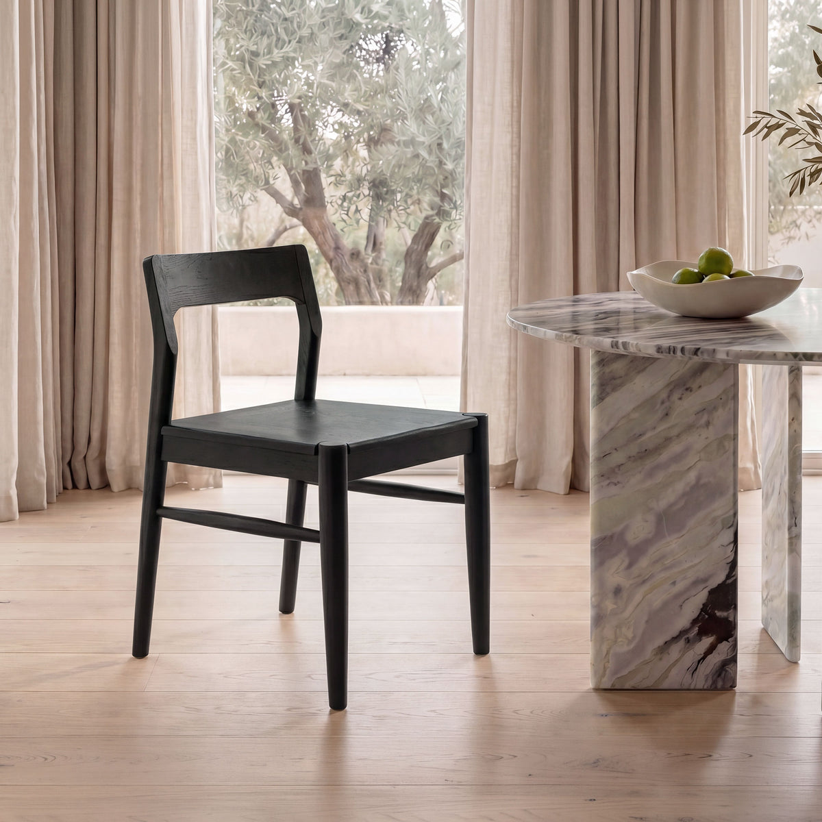 Owing Dining Chair – 19.5" Solid Wood Dining Chairs, Set of 2 (3 Colors) (35)