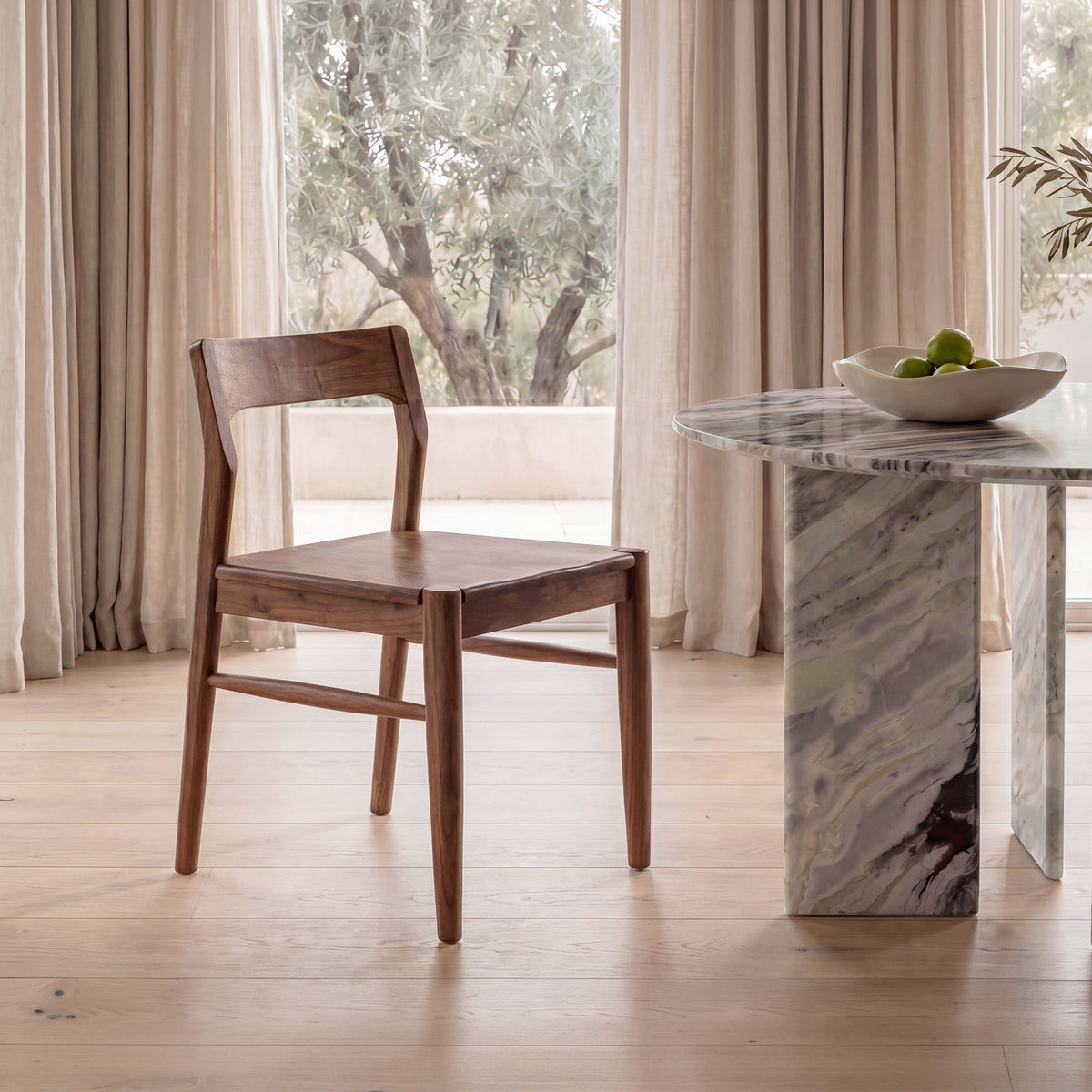 Owing Dining Chair – 19.5" Solid Wood Dining Chairs, Set of 2 (3 Colors) (10)