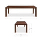 Daifuku Dining Table – 96" Solid Wood Dining Table (2 Colors) (11)