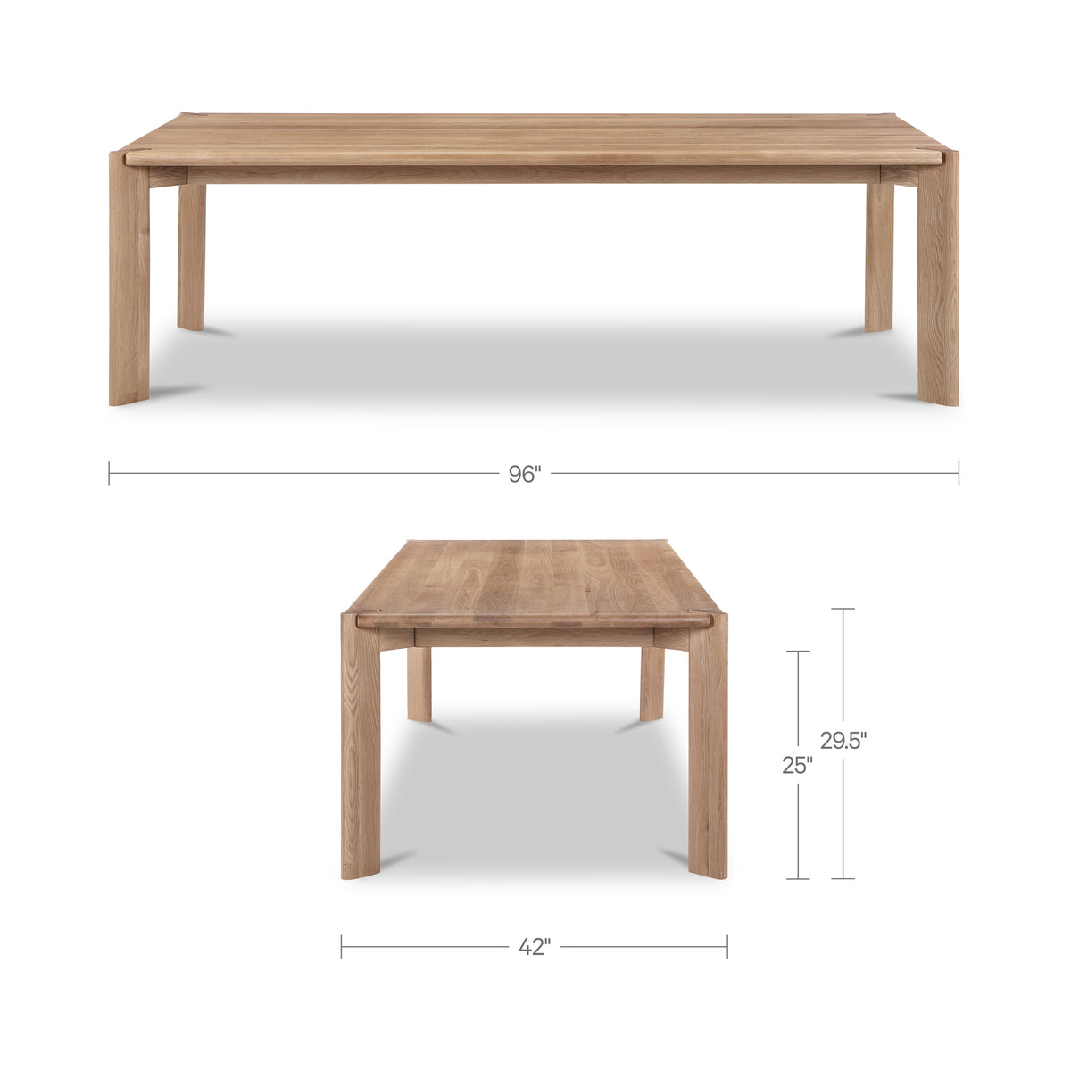 Daifuku Dining Table – 96" Solid Wood Dining Table (2 Colors) (18)