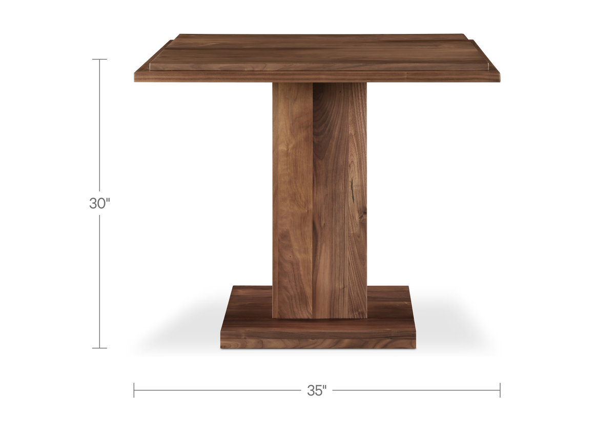 May Cafe Table – 35" Solid Walnut Cafe Table (8)