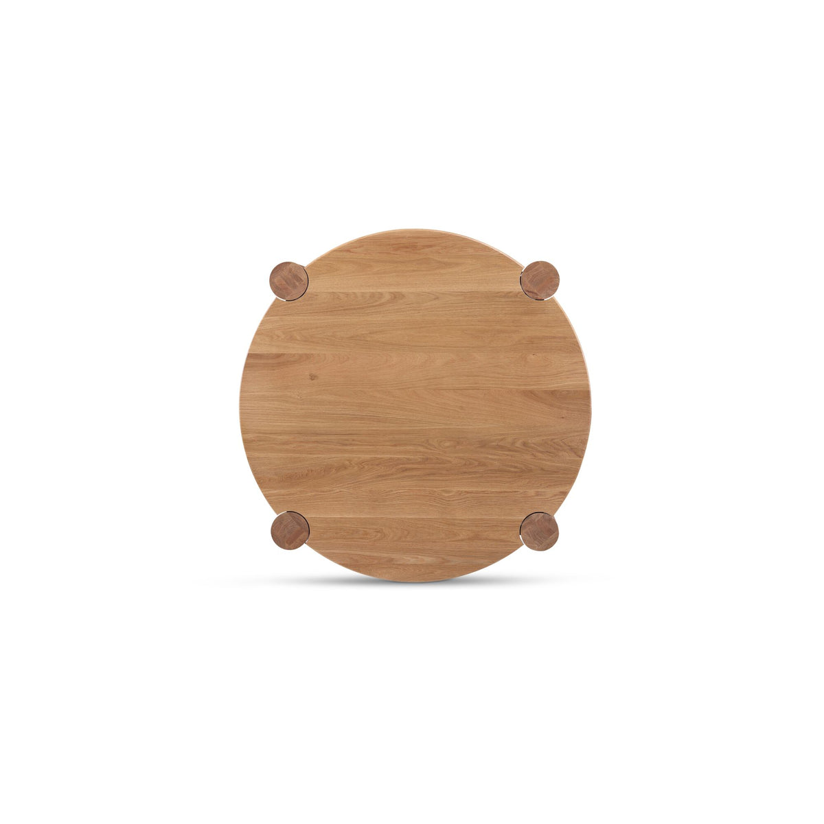Jack Coffee Table – 43.3" Round Solid Oak Coffee Table (3)