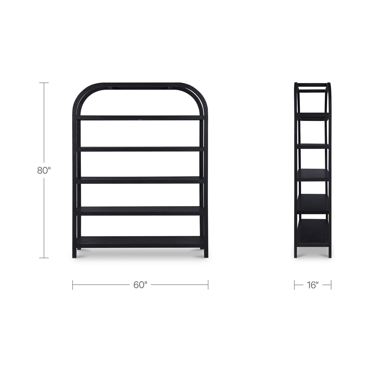 Eero Bookcase – 80" Solid Wood Bookcase (3 Colors) (47)
