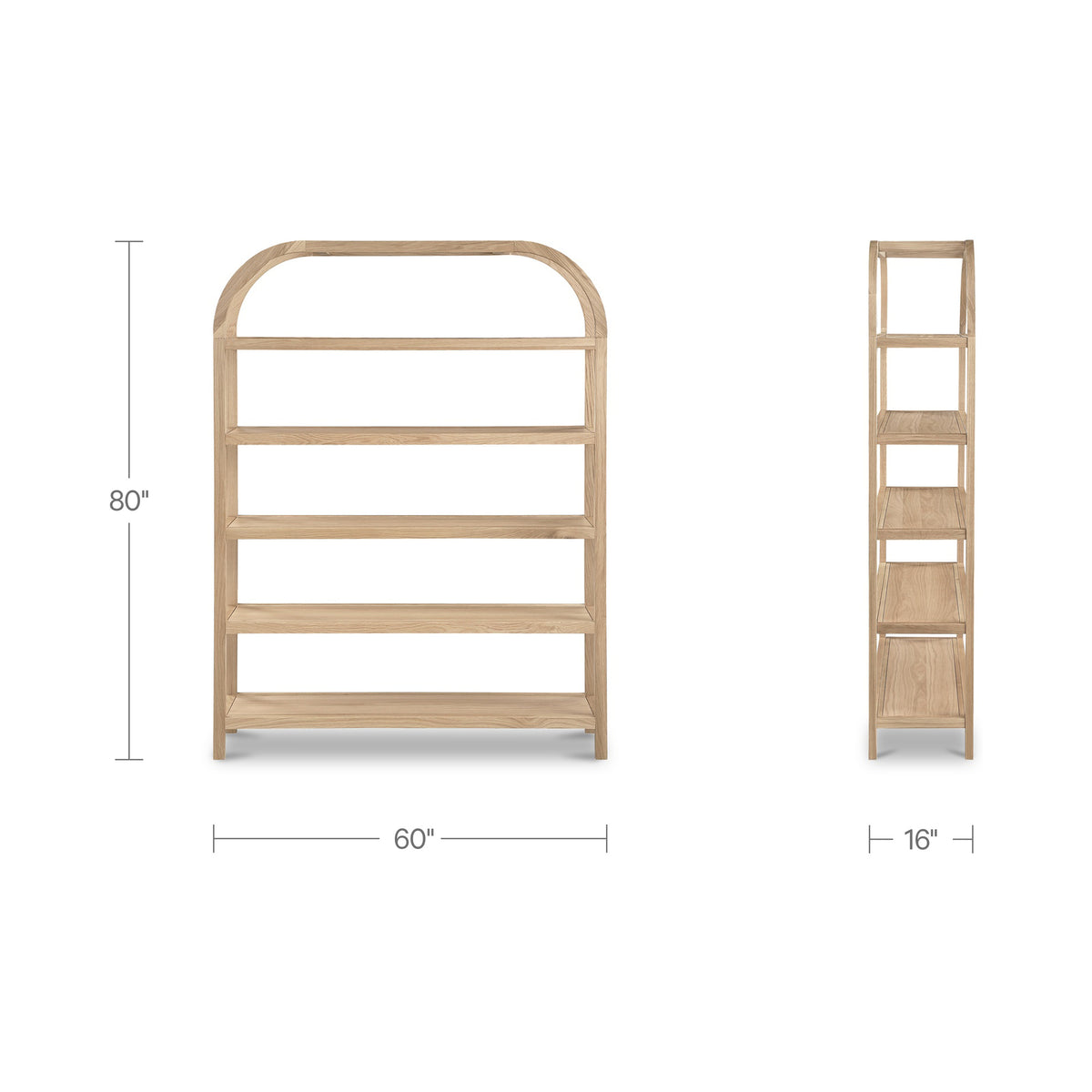 Eero Bookcase – 80" Solid Wood Bookcase (3 Colors) (38)