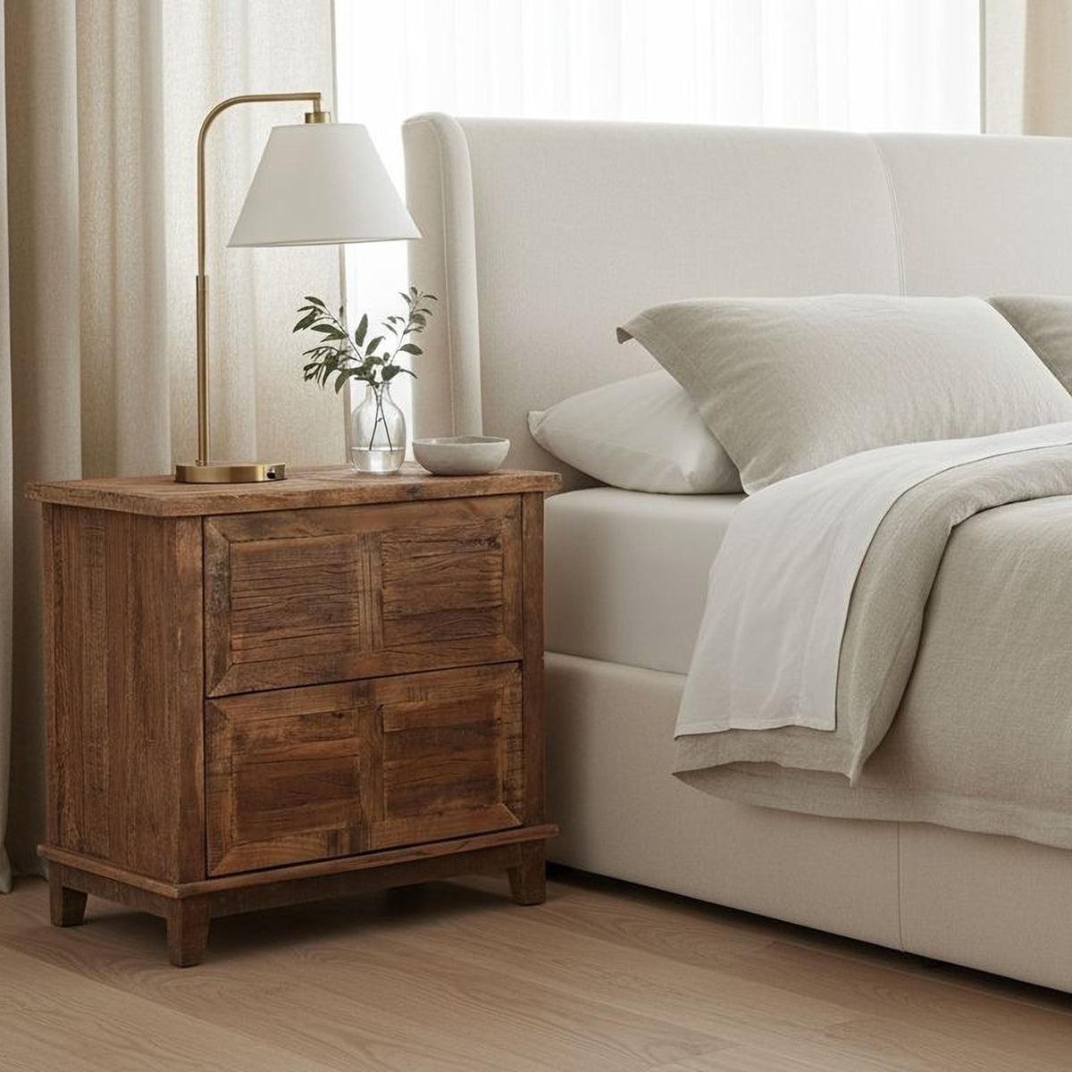 Augusta Nightstand – 28" Reclaimed Wood Nightstand (8)