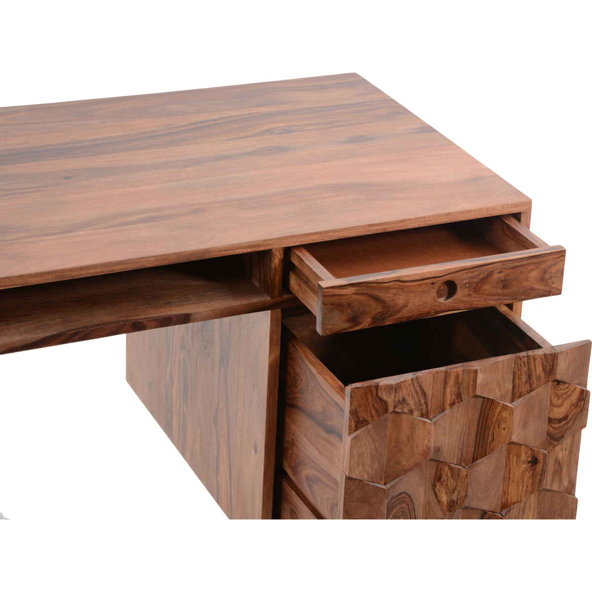 O2 Desk – 53.5" Sheesham Wood Desk (5)