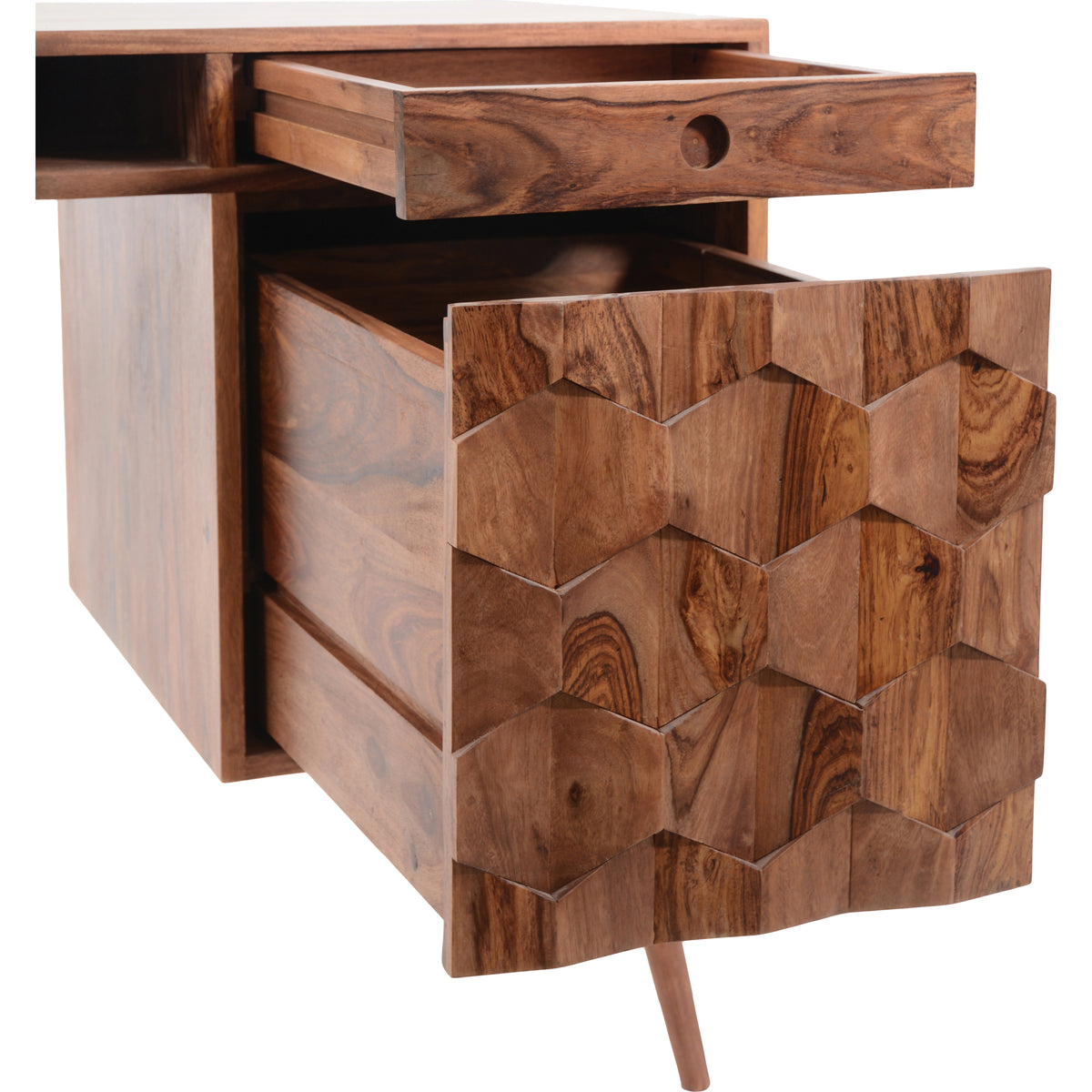 O2 Desk – 53.5" Sheesham Wood Desk (6)