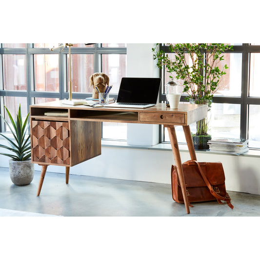 O2 Desk – 53.5" Sheesham Wood Desk (8)