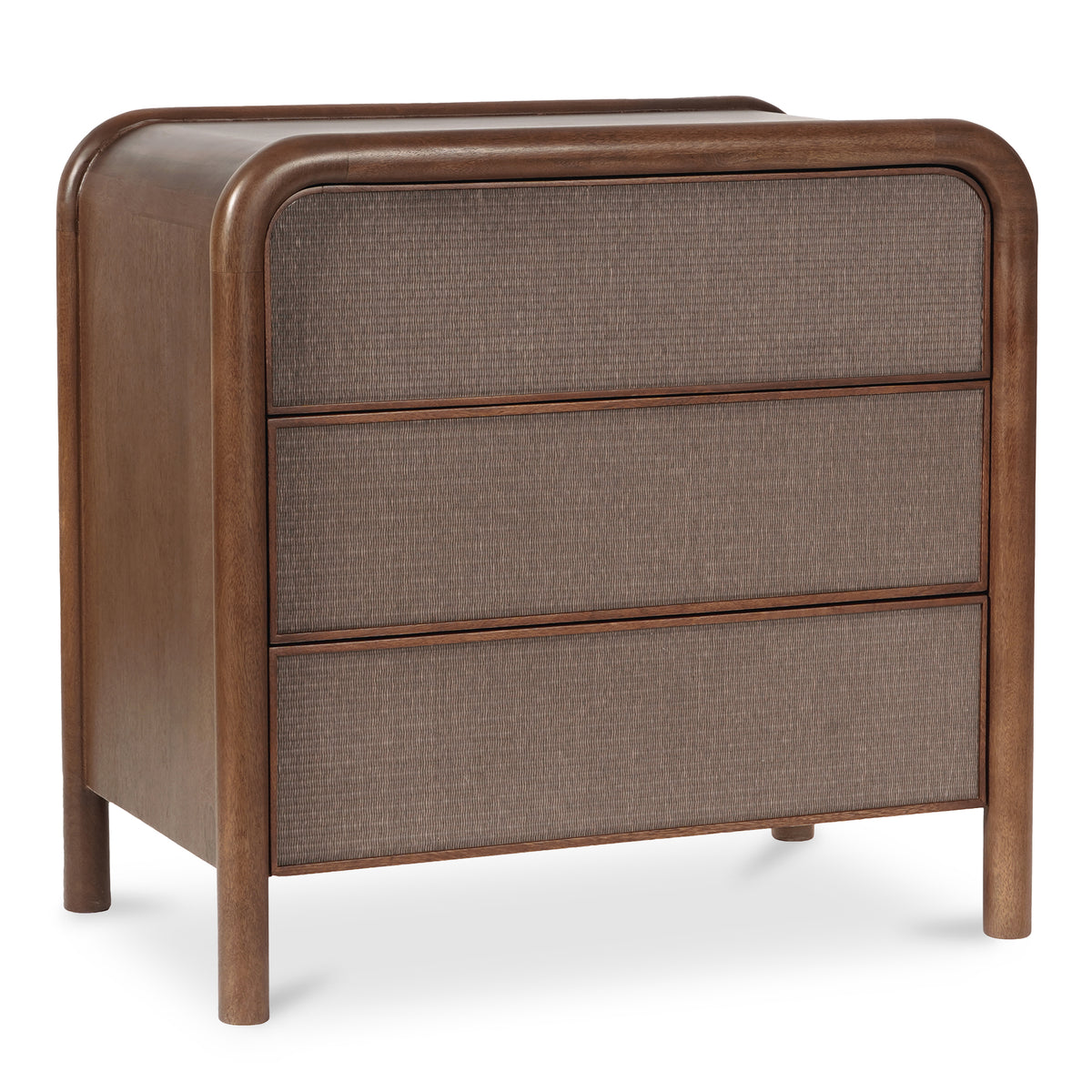 Rye Nightstand – 31.75" Mango Wood 3 Drawer Nightstand (3)