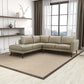 Benson L Shape Leather Sectional Chaise Sofa 97'