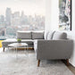 Benson Fabric L Shape Sectional Chaise Sofa 97'