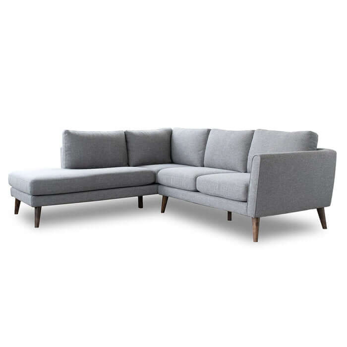 Fabric L-Shape Sectional Chaise Sofa 97”