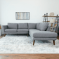 Benson Fabric L Shape Sectional Chaise Sofa 97'