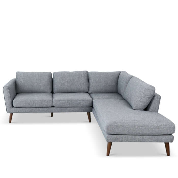 Fabric L-Shape Sectional Chaise Sofa 97”