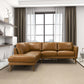 Benson L Shape Leather Sectional Chaise Sofa 97'