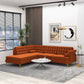 Sofá seccional chaise moderno de mediados de siglo 'Brooke'