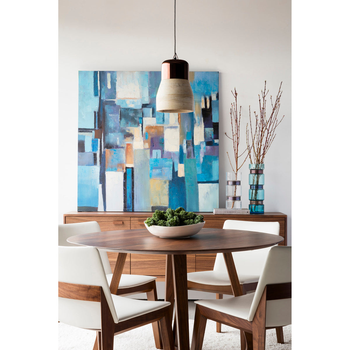Godenza Round Dining Table – 47" Solid Wood Round Dining Table (2 Colors) (9)