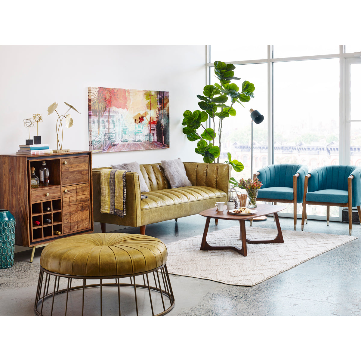 Godenza Coffee Table – 42" Solid Walnut Coffee Table (7)