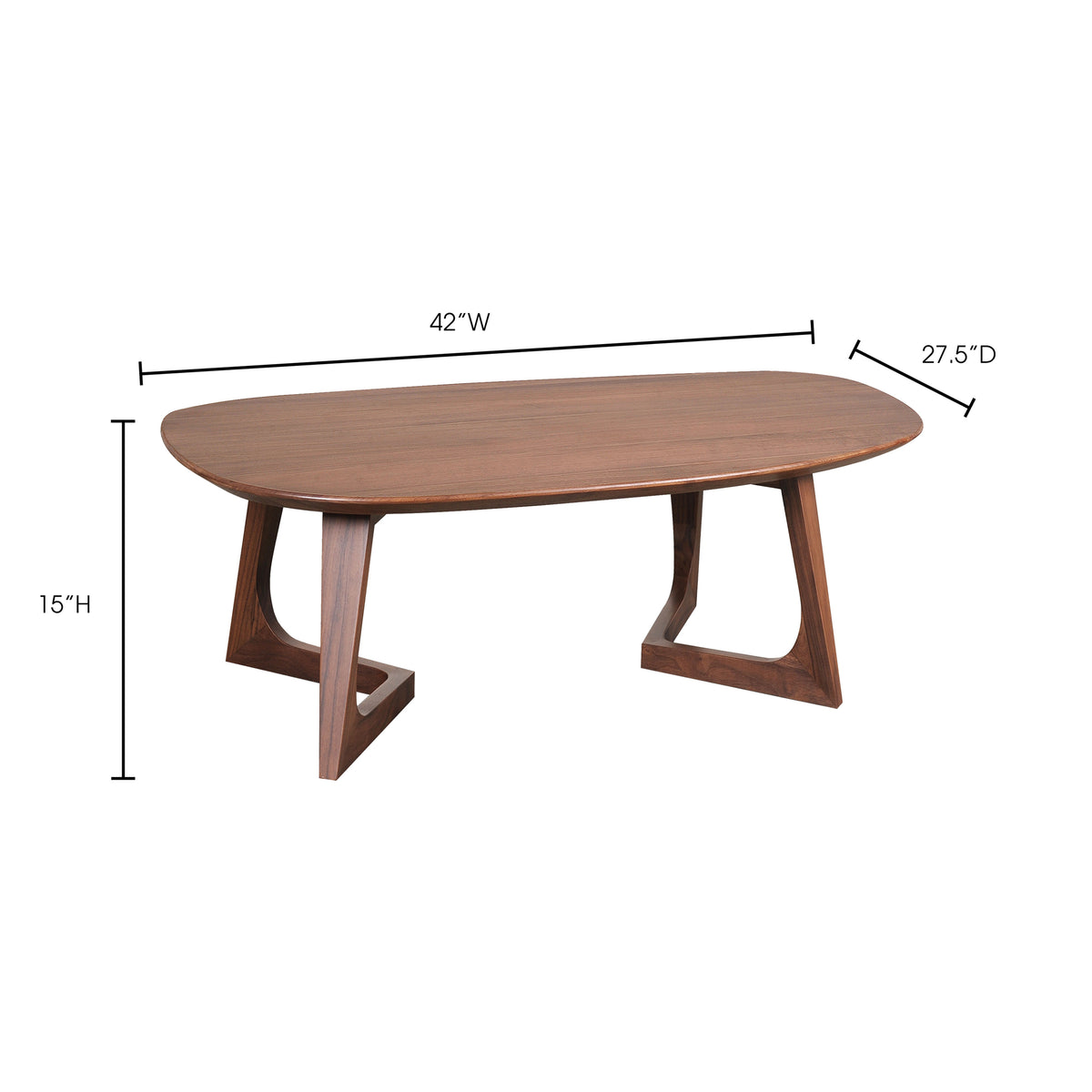 Godenza Coffee Table – 42" Solid Walnut Coffee Table (9)