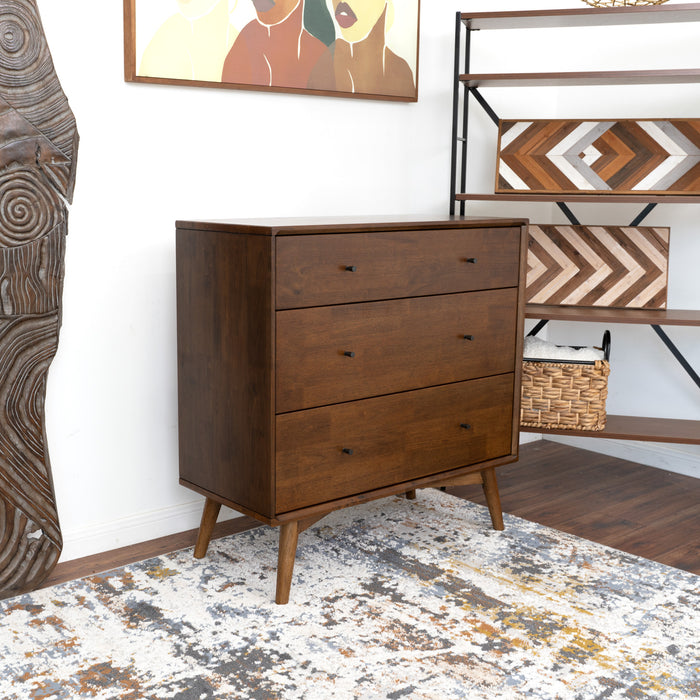 Caroline MCM Solid Wood Bedroom Storage Dresser – in room setting