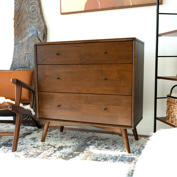 Caroline MCM Solid Wood Bedroom Storage Dresser – in room setting