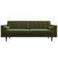 Casey MCM Button Tufted Back Velvet Sofa 84" (6 Colors)