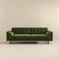 Casey MCM Button Tufted Back Velvet Sofa 84" (6 Colors)