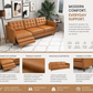Christopher MCM Leather Sofa 93" – Mid-Century Modern Couch