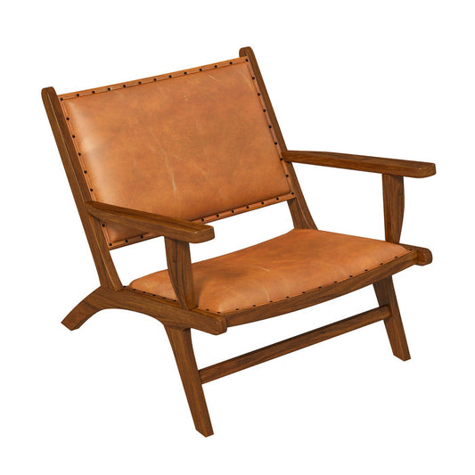 Colin MCM Leather Upholstered Armchair
