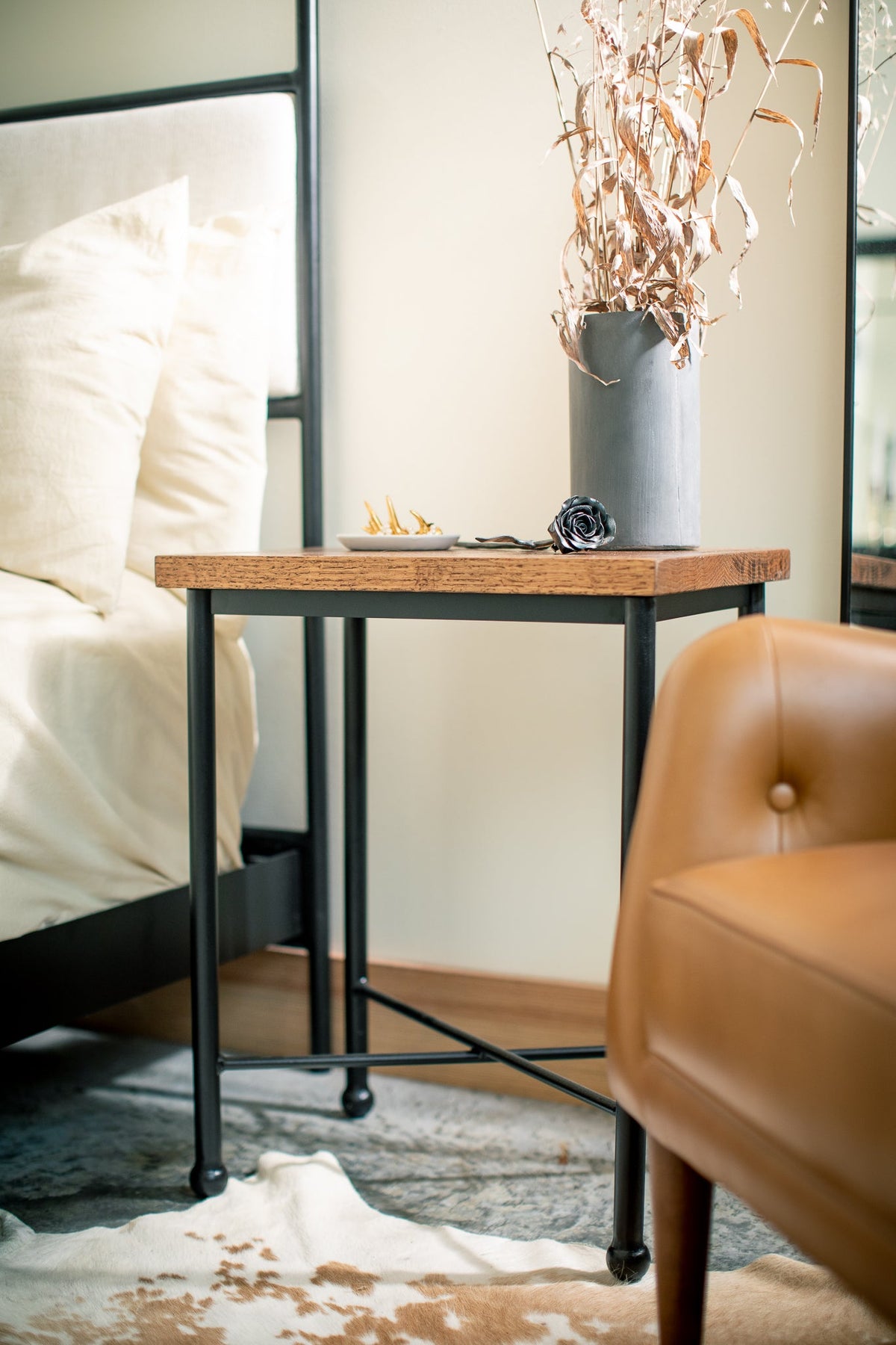 Corinth Hand-Forged Iron Side Table – view 3