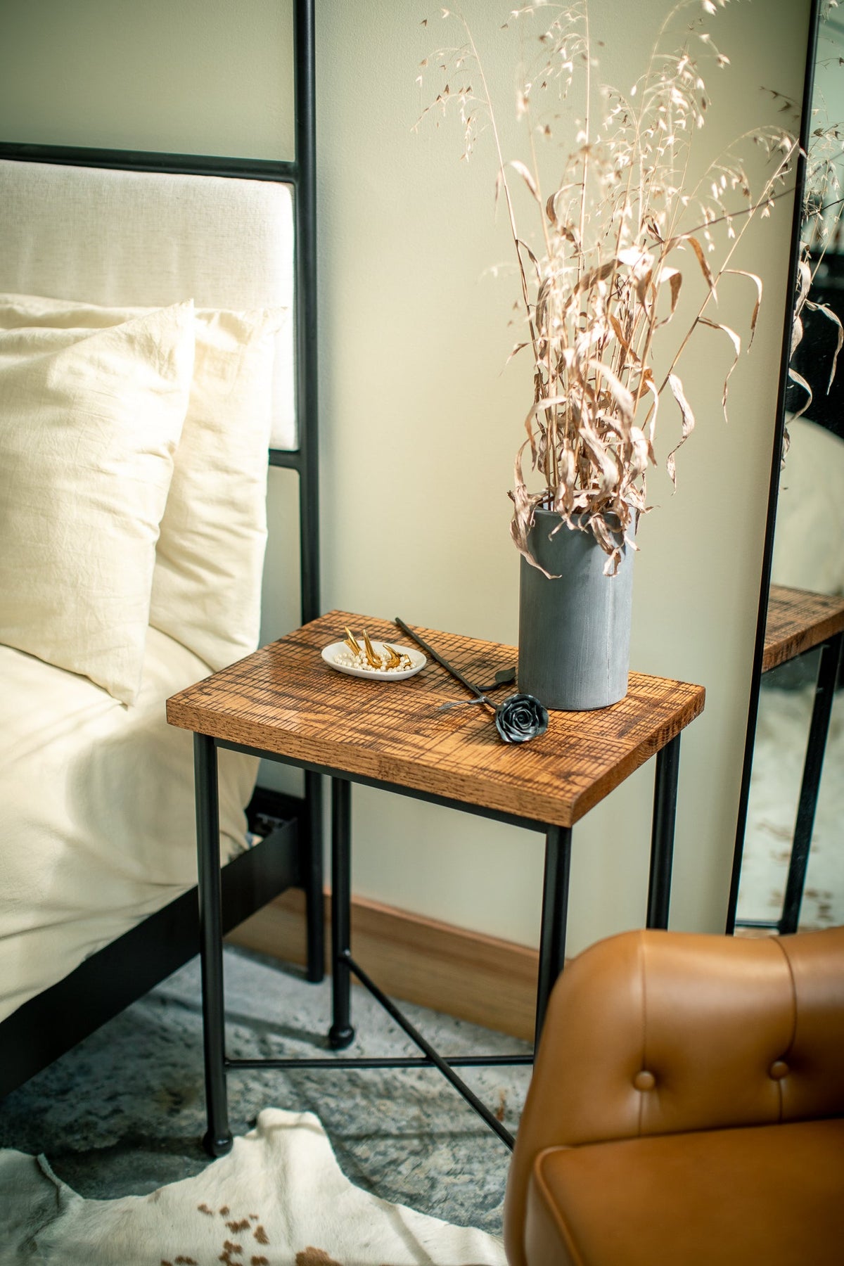 Corinth Hand-Forged Iron Side Table – view 5