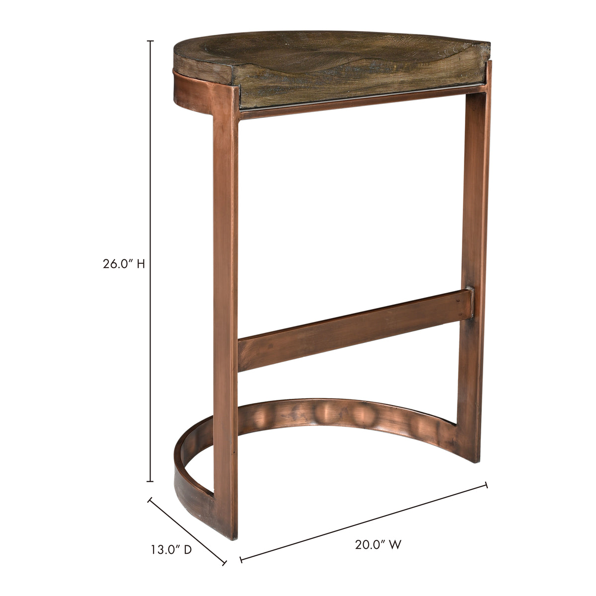 Bancroft Counter Stool – 20" Solid Mango Counter Stool (5)