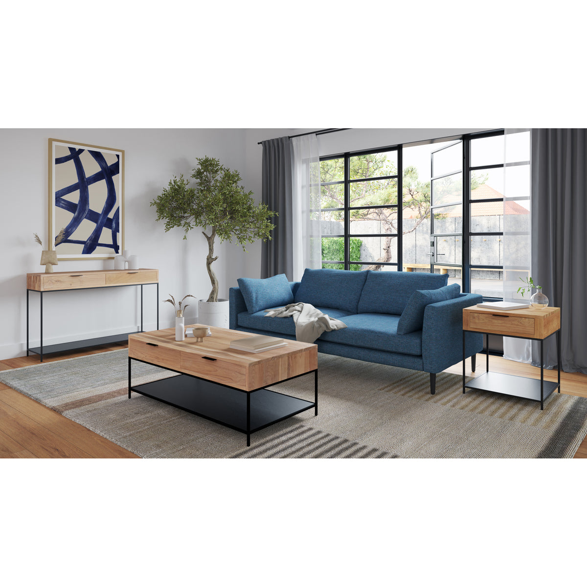 Joliet Side Table – 20" Solid Teak Side Table (7)