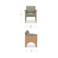 Bauer Dining Chair – 25.63" Upholstered Dining Chair (2 Colors) (13)