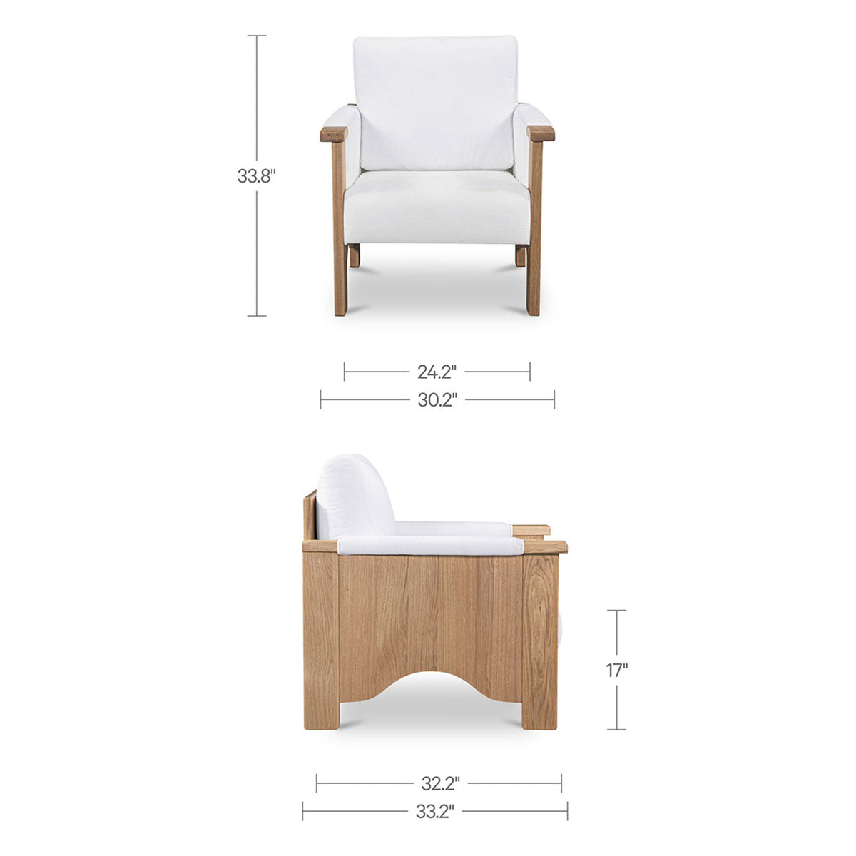 Bauer Accent Chair – 30.25" Upholstered Accent Chair (2 Colors) (4)