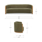 Anya Sofa – 90" Upholstered Sofa (2 Colors) (4)