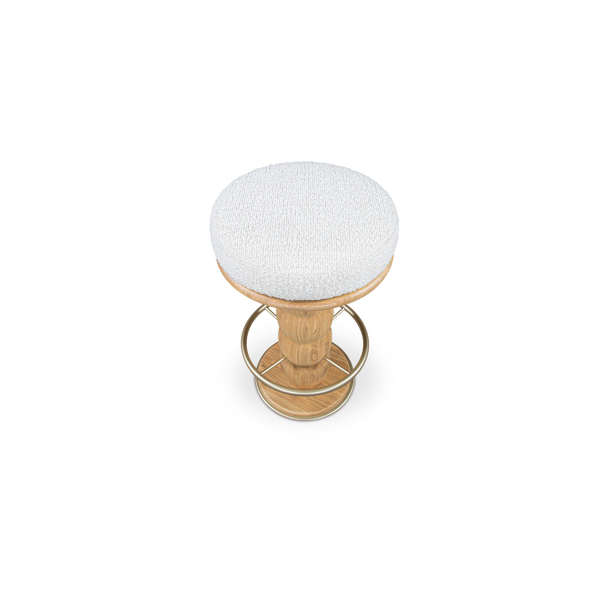Nio Swivel Counter Stool – 16.5" Upholstered Swivel Counter Stool (2)