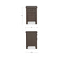 Loren Nightstand – 18" to 32" Oak Veneer Nightstand (2 Colors) (8)