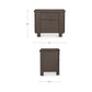 Loren Nightstand – 18" to 32" Oak Veneer Nightstand (2 Colors) (19)